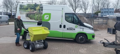 Truxta elektrische mini dumper voor De Tuinen van Bosch