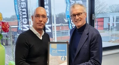 Nemaco Bouwmachines ontvangt 'Veilig Werken Pluim' van VolkerWessels Materieel & Logistiek