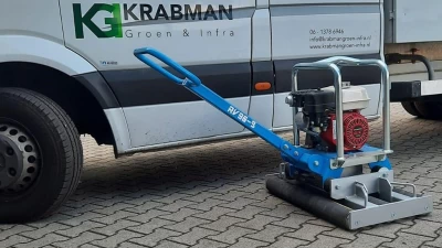 Kwetsbaar bestratingsmateriaal aftrillen?