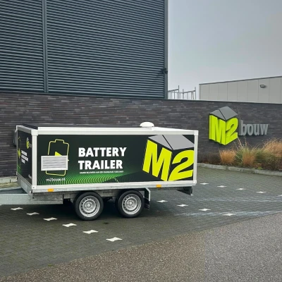 43 kWh Battery Trailer uitgeleverd aan M2 Bouw