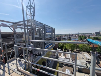 HBB Bouw zet onze PT1500 bouwlift in voor een nieuwbouwproject