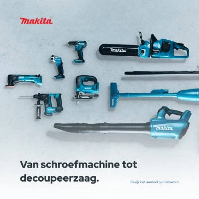 Nu nog meer Makita accu gereedschap bij Nemaco!