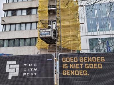PT1500 personen-goederenlift uitgeleverd voor project City Post Zwolle