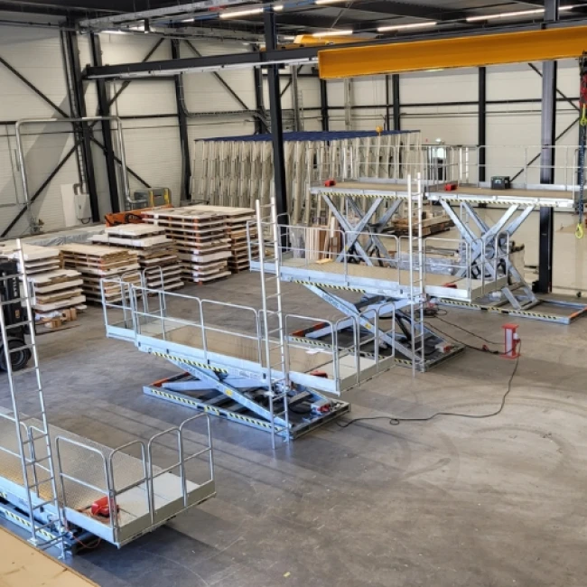 Werkplatform in een fabriek