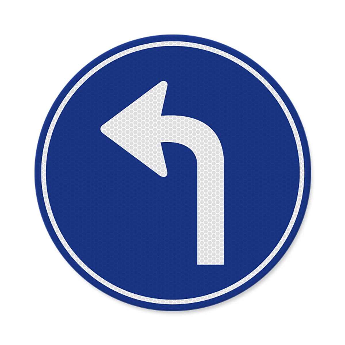 Verkeersbord D05l -  Verplichte rijrichting links