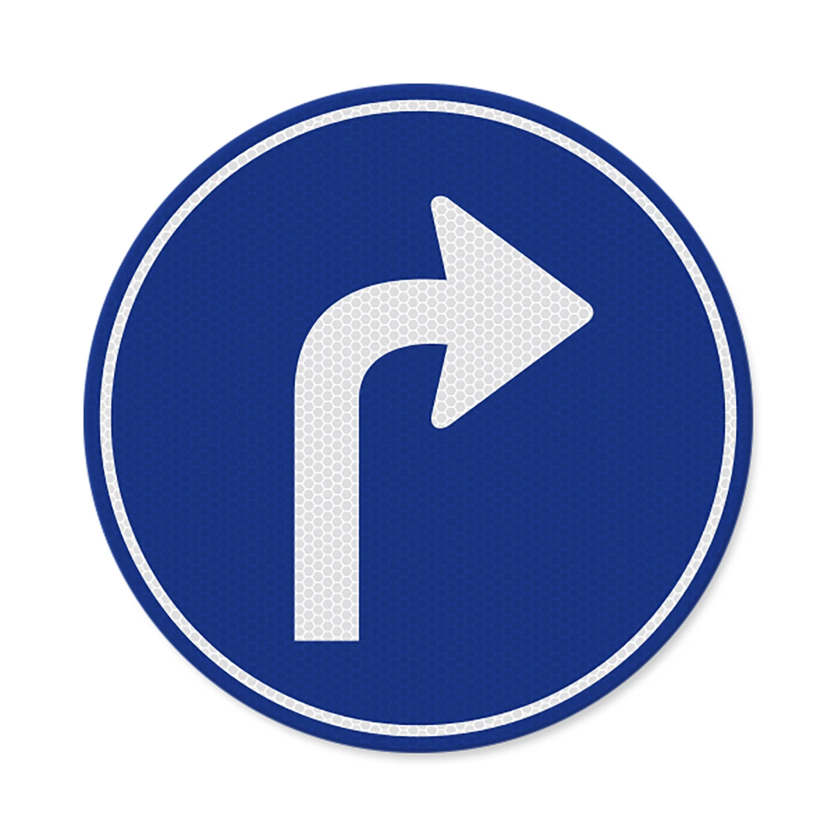 Verkeersbord D05r - Verplichte rijrichting rechts