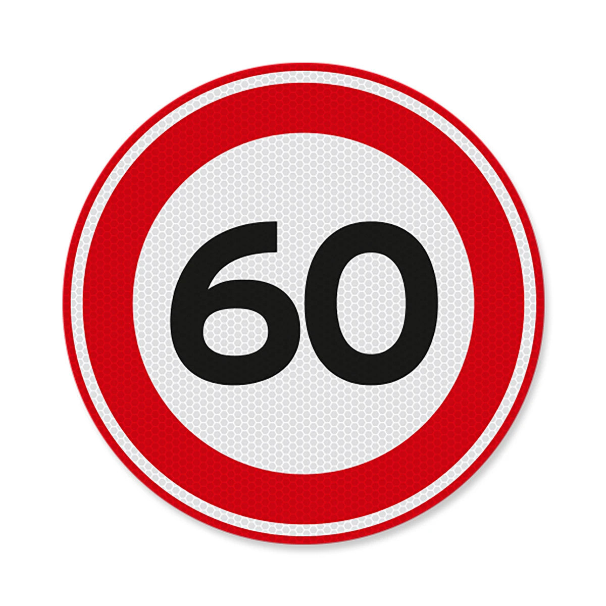 Verkeersbord A01 Maximum snelheid 60 km