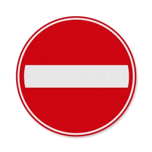 Verkeersbord C02 - Geslotenverklaring voor deze richting