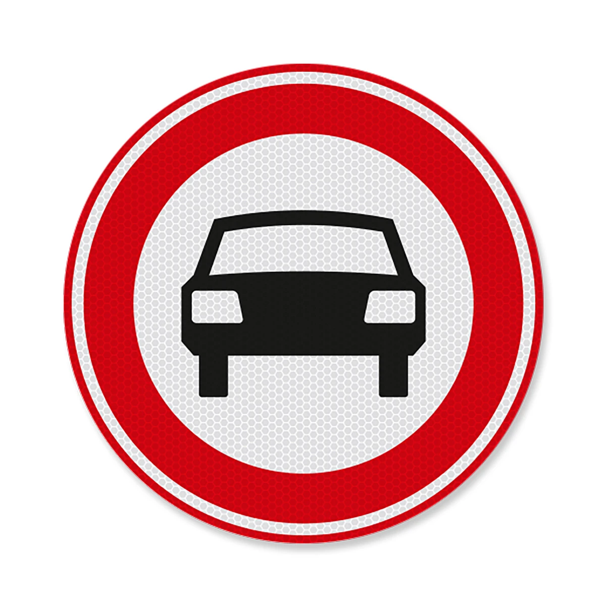 Verkeersbord C06 - Verboden voor auto's