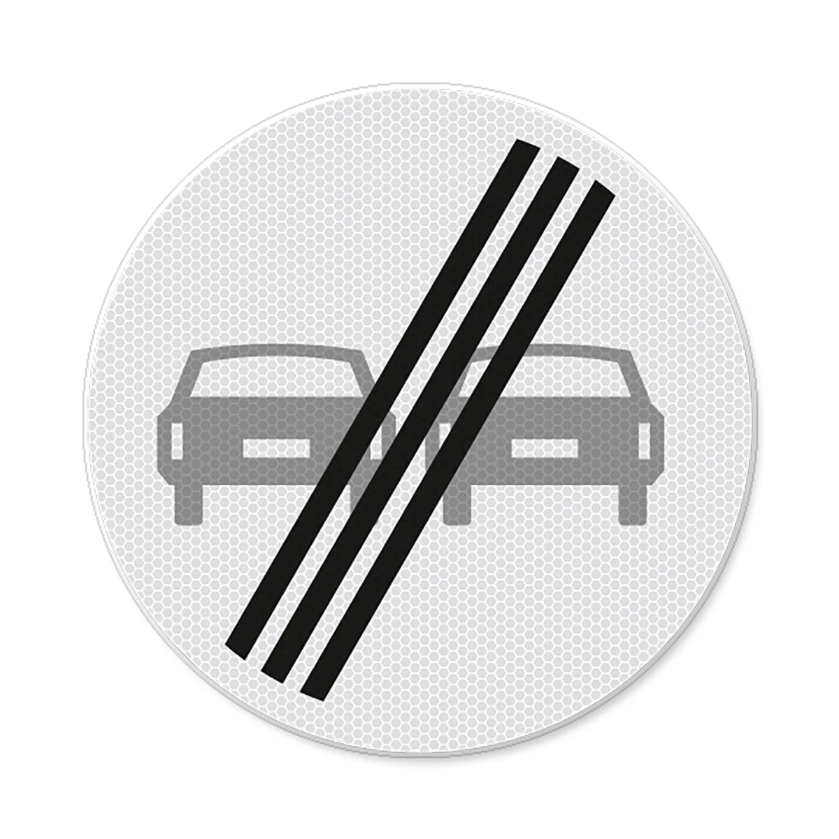 Verkeersbord F02 - Einde inhaalverbod