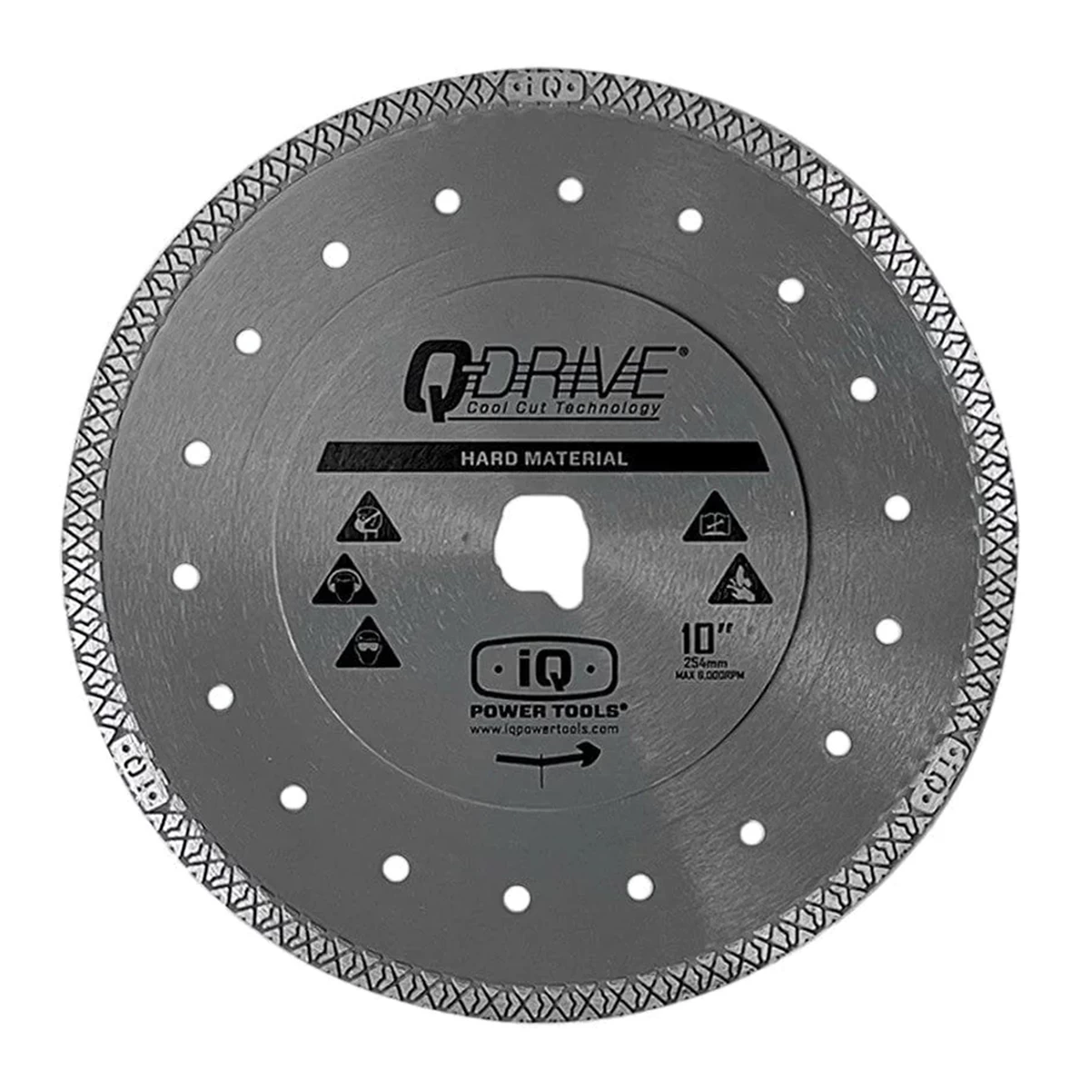 iQ Q-Drive diamantzaagblad 254 mm harde materialen