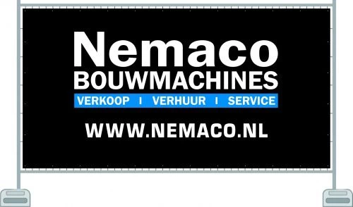 5 bouwhekdoeken voorzien van uw logo / afbeelding