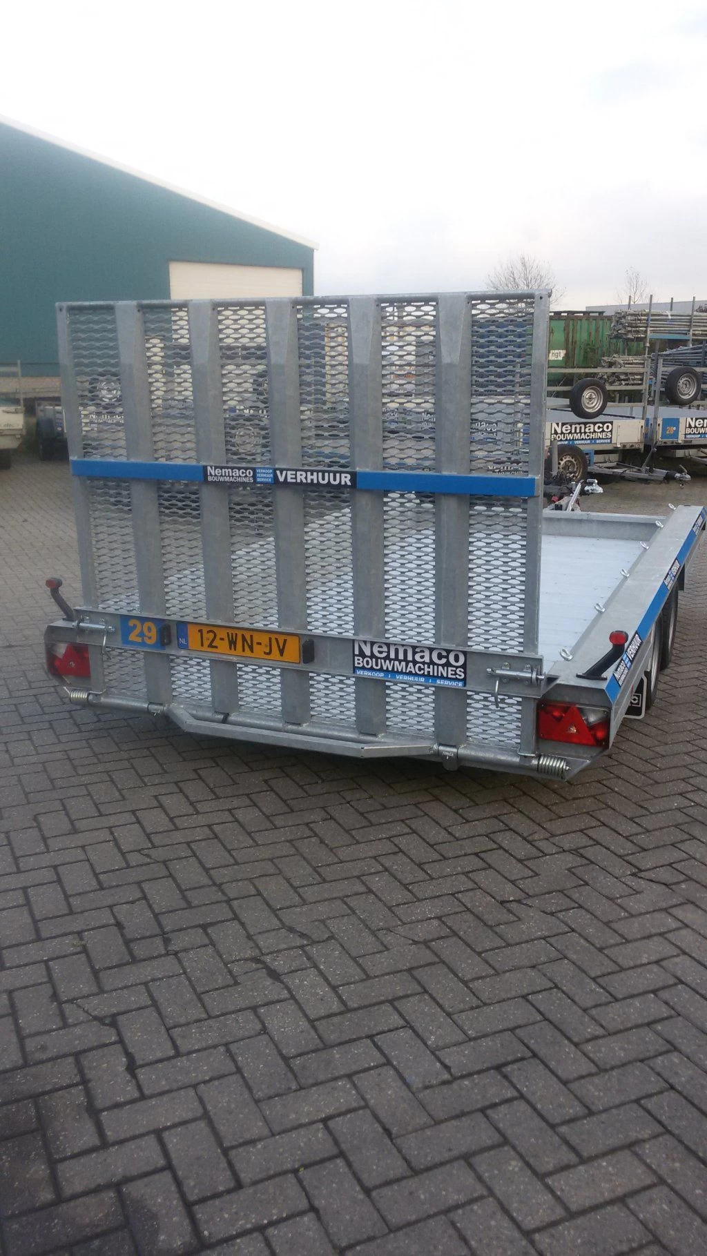 Aanhanger voor minigraver