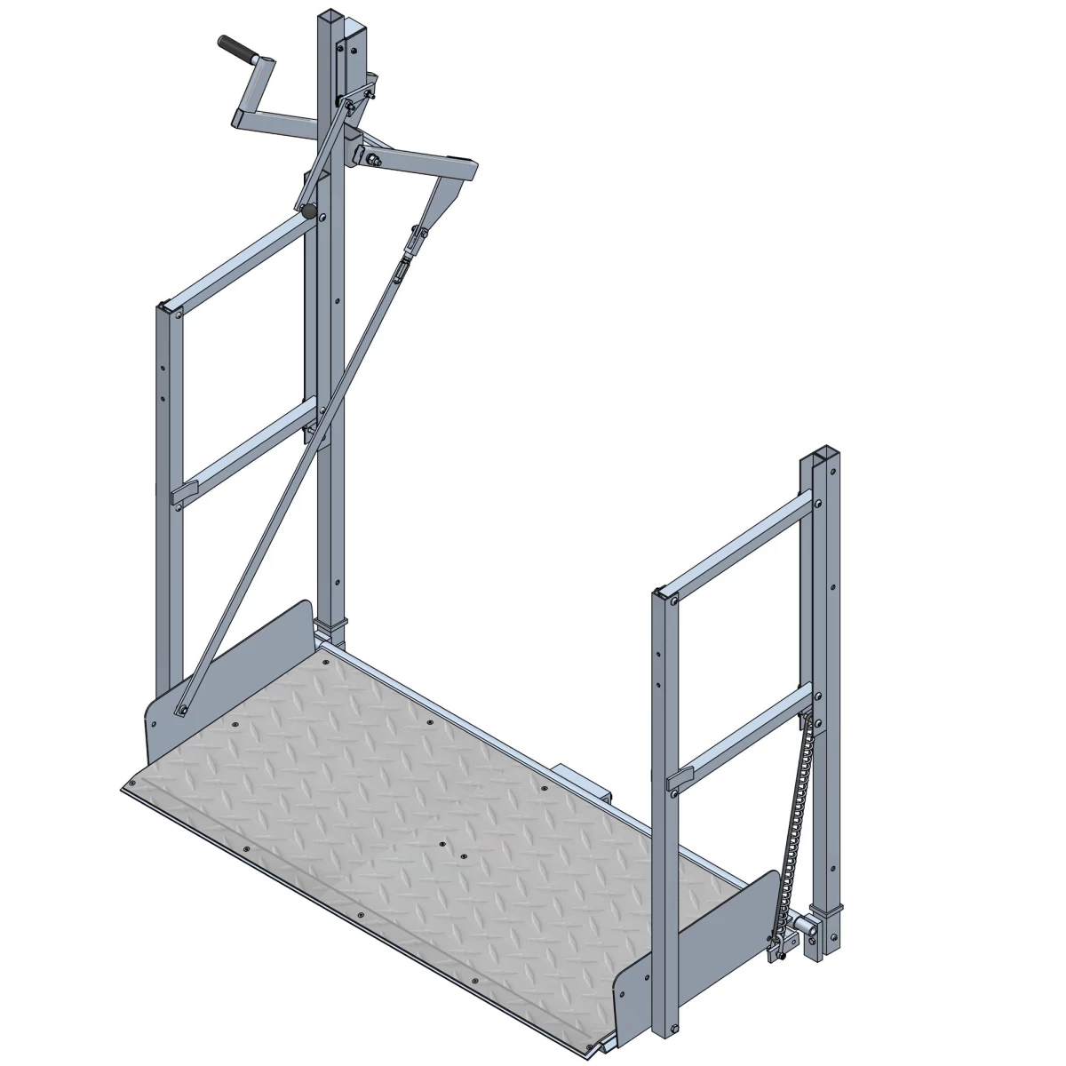 Afrijklep 0,60 cm t.b.v. bouwliften AT50-AT75-AT95 de Jong