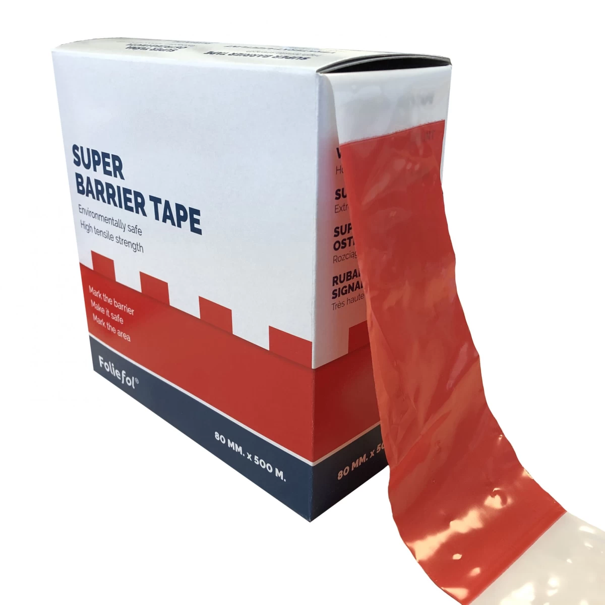 Afzetlint rood / wit 500 meter