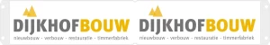 Sticker met eigen opdruk t.b.v. bouwhekbord 517x86 mm