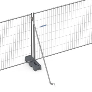 Bouwhekschoor met grondpen Heras