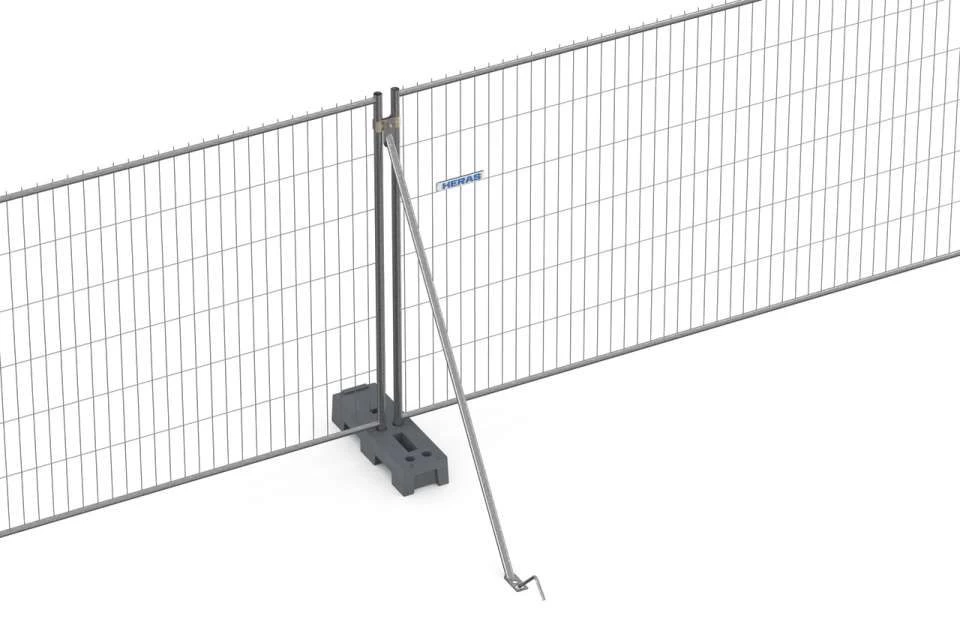 Bouwhekschoor met grondpen Heras