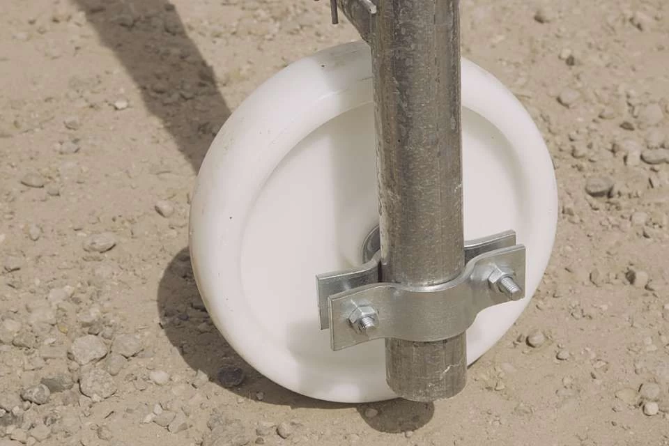 Bouwhekwiel met klem Heras