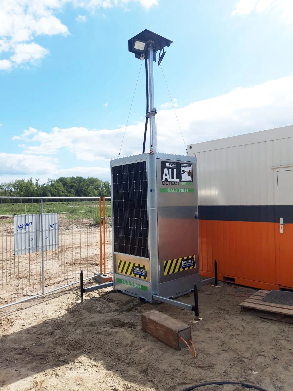 Bouwplaatsbeveiliging All Detect solar camerabewaking
