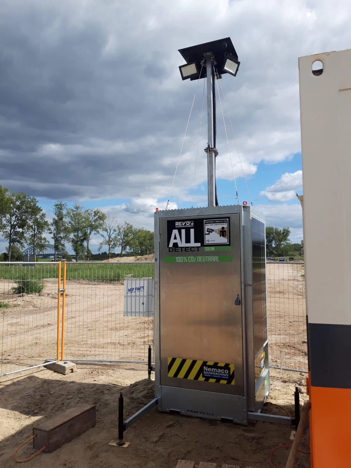 Bouwplaatsbeveiliging All Detect solar camerabewaking