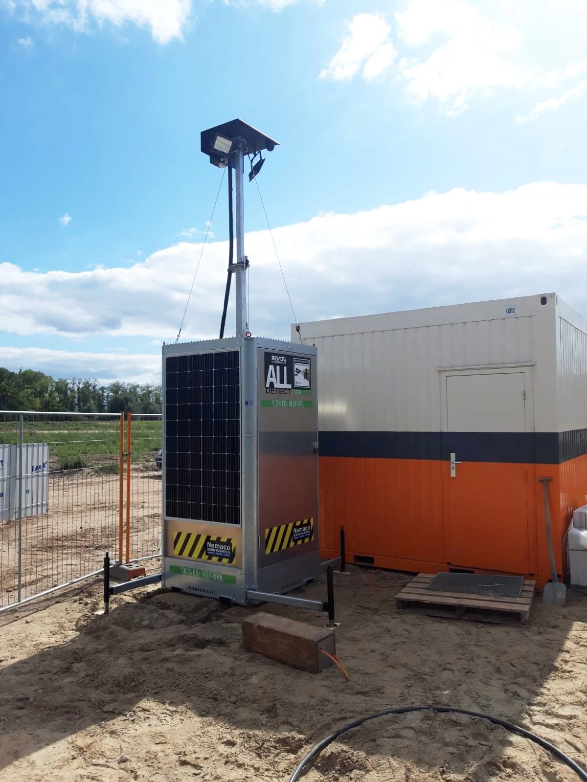 Bouwplaatsbeveiliging All Detect solar camerabewaking