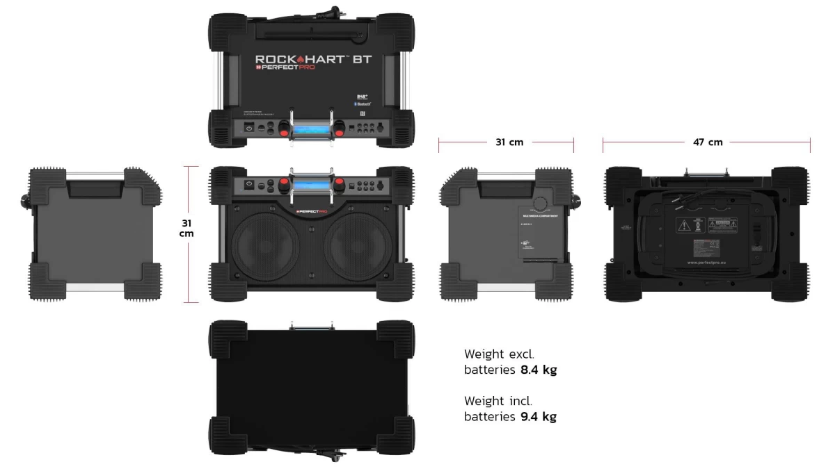 Bouwradio PerfectPro Rockhart BT