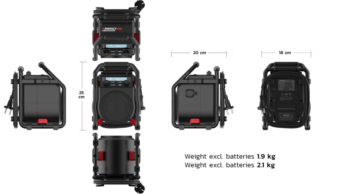 Bouwradio PerfectPro Ubox 400R