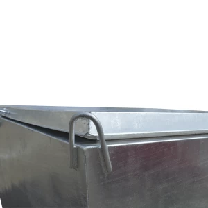 Bouwwaterput met heftruck opname