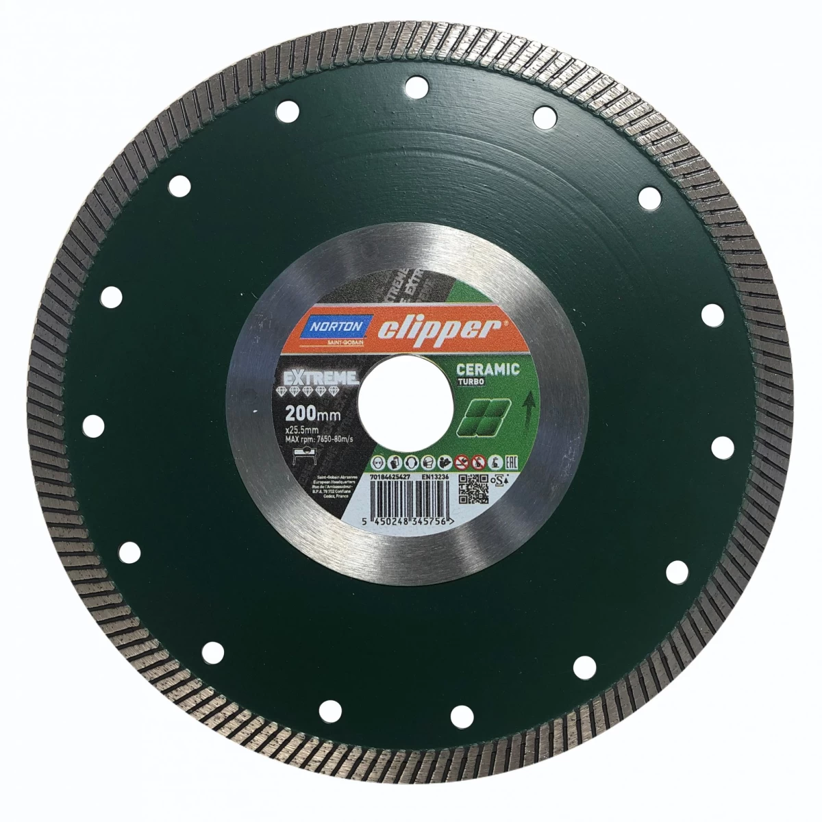 Clipper Ceram Extreme diamant zaagblad 200 x 25,5 mm