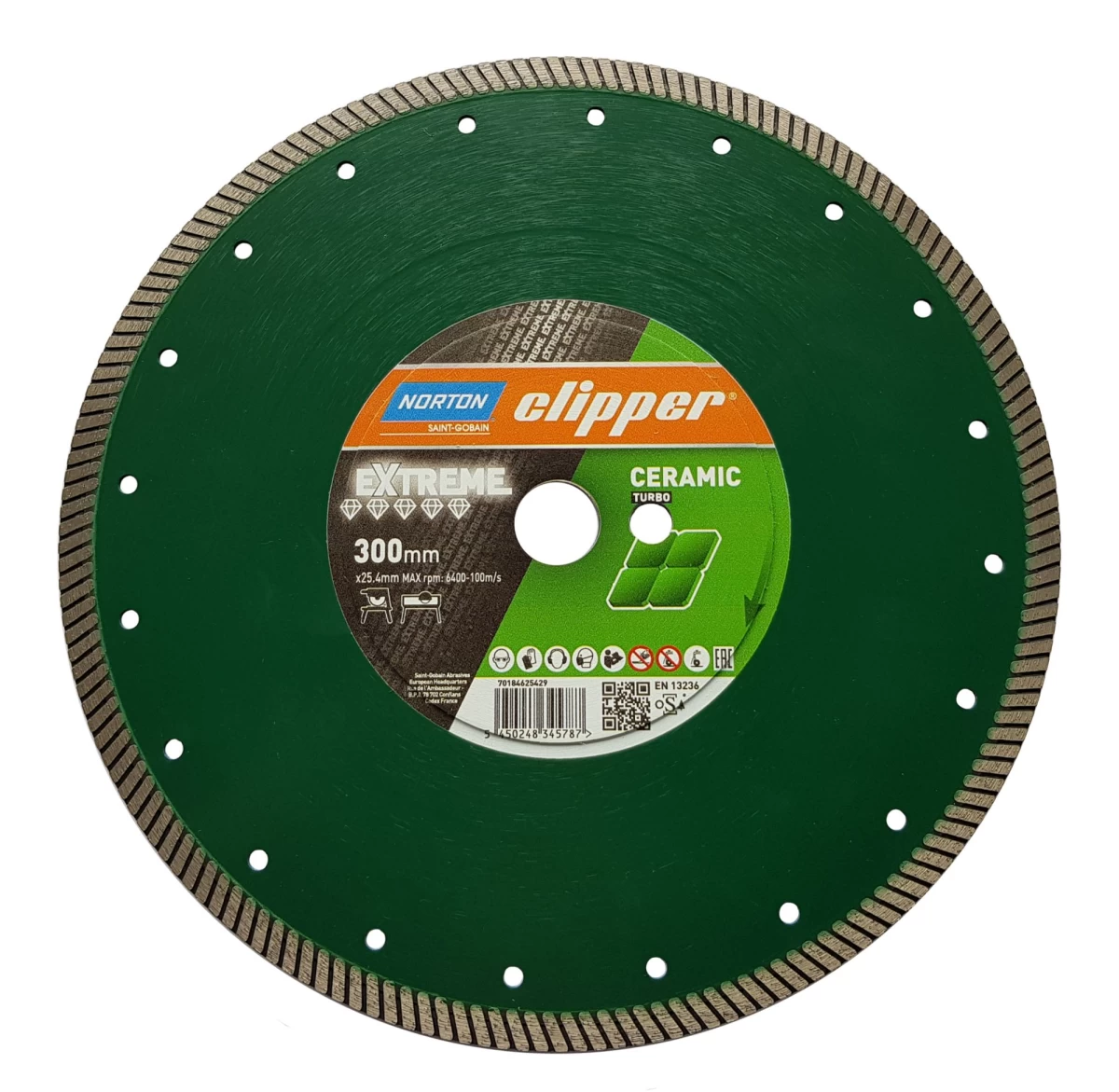 Clipper Ceram Extreme diamant zaagblad 300 x 25,5 mm