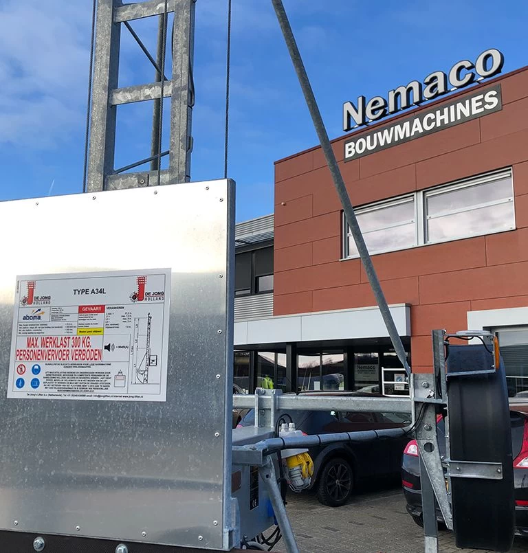 Bouwlift A34LT snelverkeer 230 volt De Jong