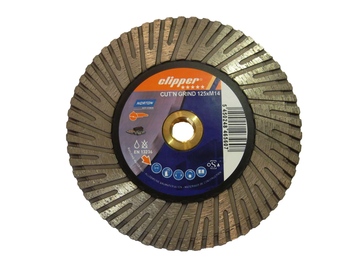 Diamantschijf/komschijf Norton Clipper Cut'n Grind 125 x M14