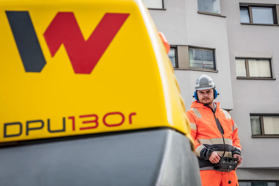 Wacker DPU 130 R diesel trilplaat afstand bediend