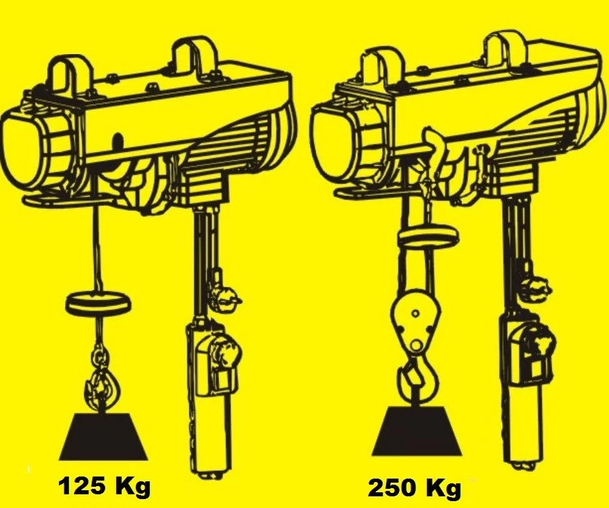 Elektrische takel 125/250 KG