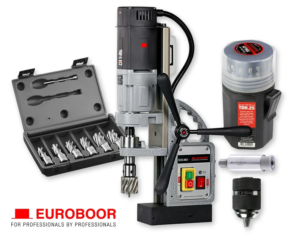 Euroboor ECO.40/2+ magneetboormachine set