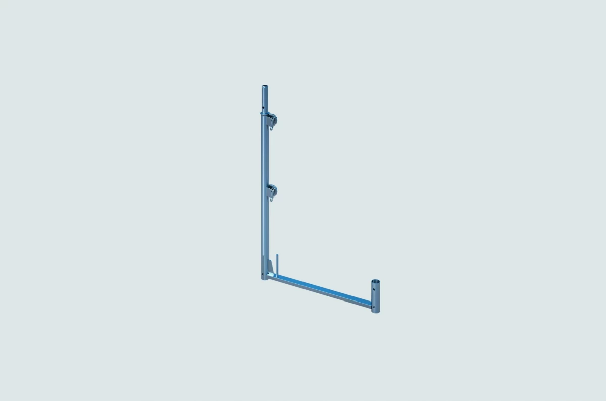 Framescaff leuningstaander met korteling E04FS0025