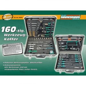 Gereedschapskoffer 160 Delig Mannesmann 29078