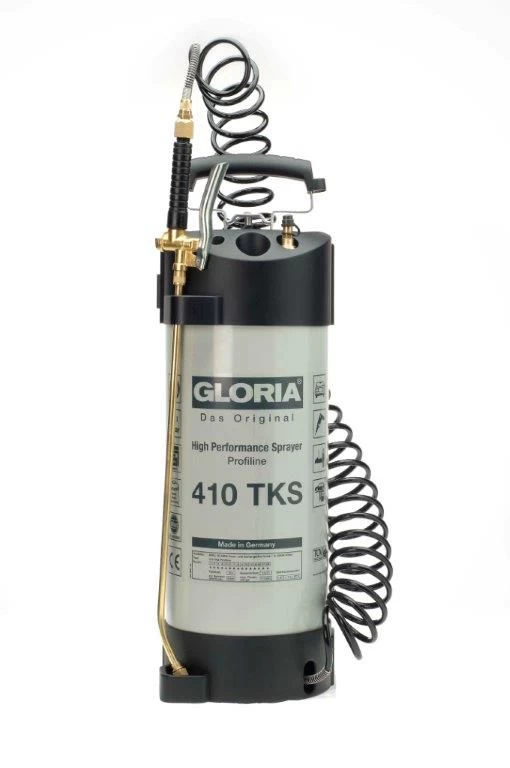 Gloria oliebestendige hogedrukspuit 10 liter 410TKS profline staal