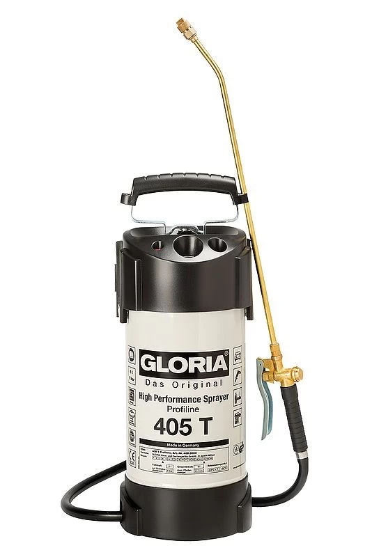 Gloria oliebestendige hogedrukspuit 5 liter 405T profline staal