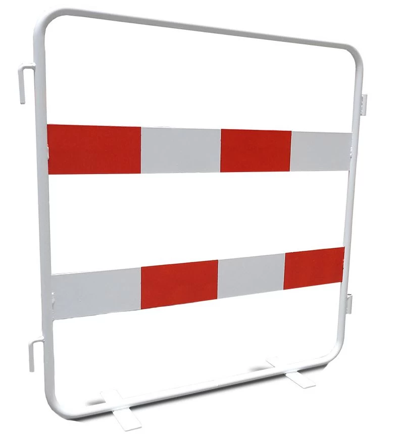 Haak en oog afzethek rood/wit gelakt