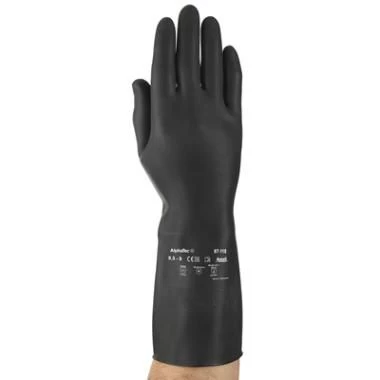 Handschoen zwart chemisch bestendig