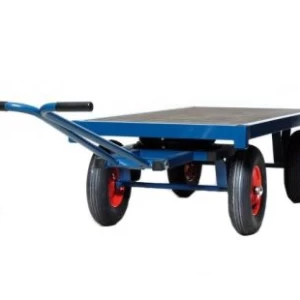 Handtrekwagen met massieve wielen en meranti bovendek 2000 x 1000 mm Frami