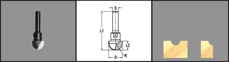 HW Holprofielfrees R=9,5mm