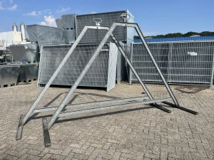 Transportbok voor 30 hekken verticaal gebruikt