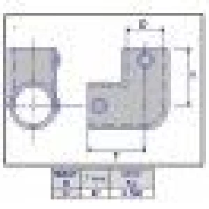 Inbuskoppeling 90° elleboog 48,3 mm