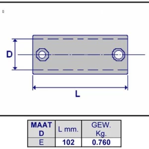 Inbuskoppeling koppelmof 48,3 mm