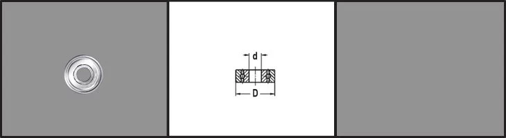 Kogellager D=12,7mm d=4,76mm