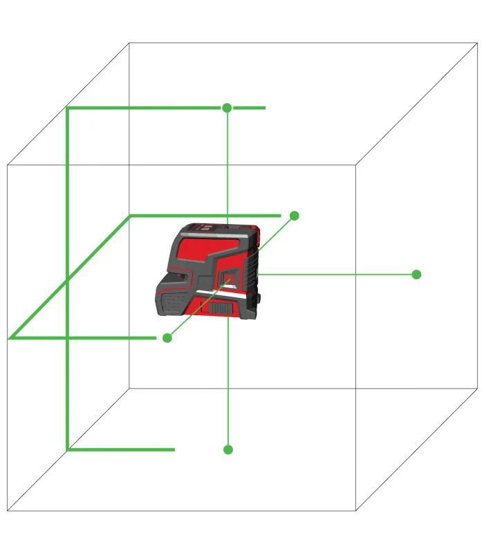 Kruislijnlaser CPL206G Levelfix