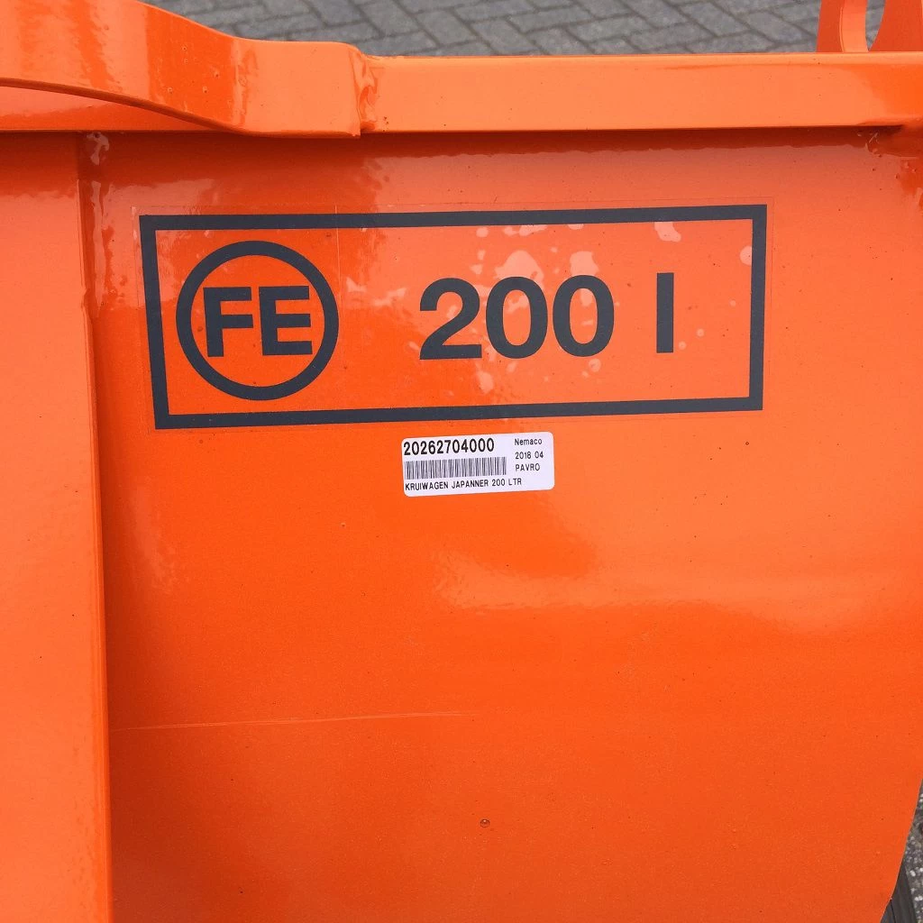 Kruiwagen Japanner 200 liter